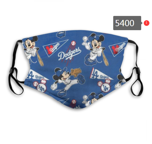 2020 MLB Los Angeles Dodgers #4 Dust mask with filter->mlb dust mask->Sports Accessory